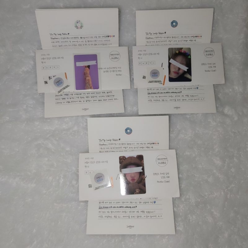 FULLSET Red Velvet Dear U Letter Wendy Month 8 Desember 2020 | 10 Februari 2021 PC Photocard Wendy