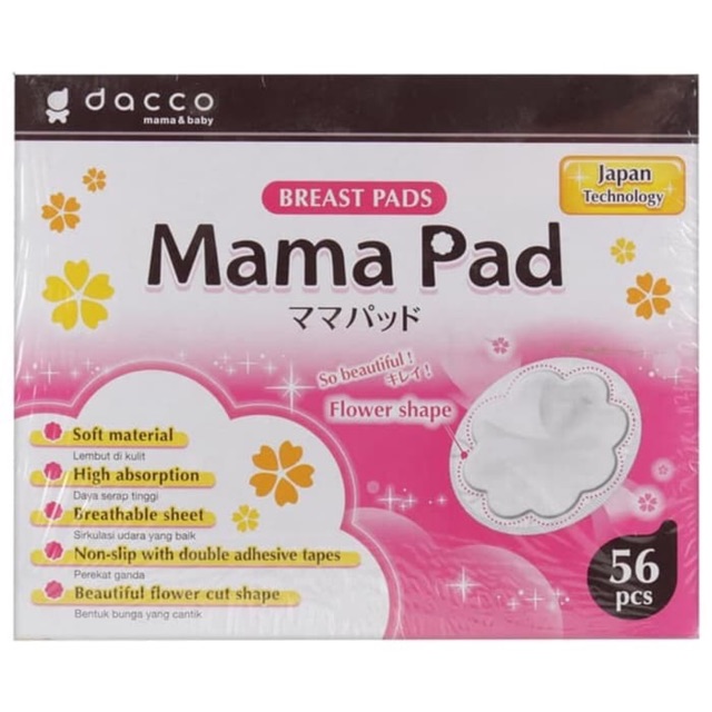 Dacco Mama Pad Breast Pad 56pcs /  Bantalan Penyerap ASI