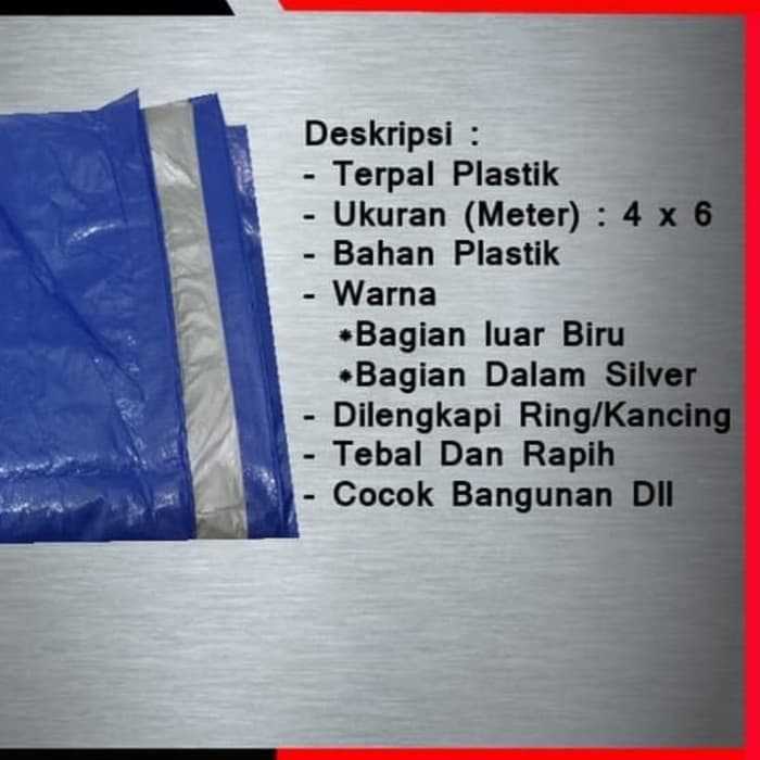 Terpal plastik a3 4x6 4 x 6 ( 4 meter x 6 meter )