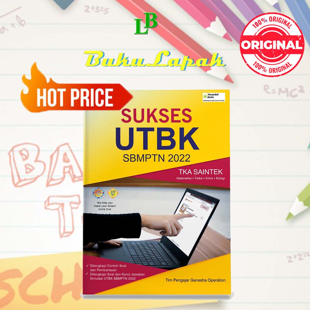 BUKU UTBK SAINTEK 2022 GO TERBARU  Sukses UTBK Saintek TIM GANESHA OPERATION - BUKU SBMPTN SAINTEK