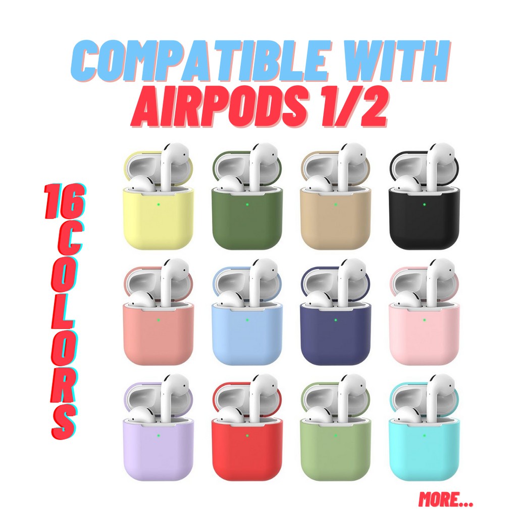 [HANYA SOFT CASE] Airpods Gen 1/2 Polos Plain Simple i12 i11 Inpods 12 TANPA AIRPOD