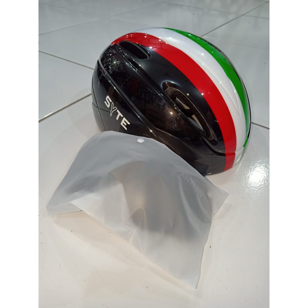 helm sepeda syte+kacamata UV/helem sepeda dangan kacamata