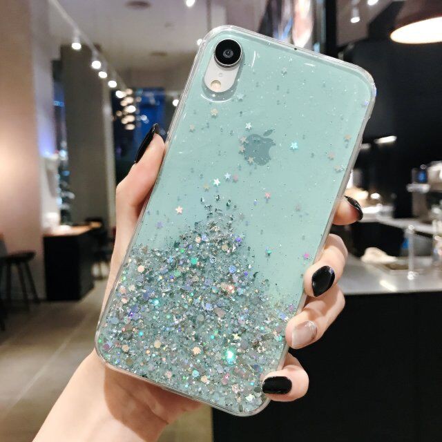 iPhone 11 Pro Max iPhone 6s iPhone 7 8 Plus iPhone XR iPhone XS Max Bersinar Bintang Lembut Kasus Glitter Case DGX