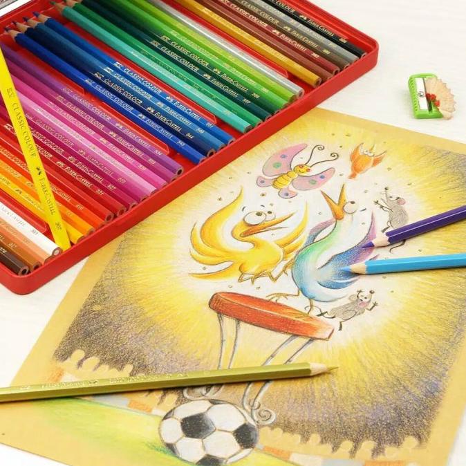 

Pensil Warna Faber Castell 36 Classic Kemasan Kaleng (Tin Case)