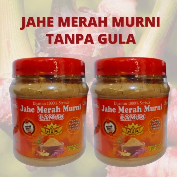 

jahe merah murni tanpa gula 250gr