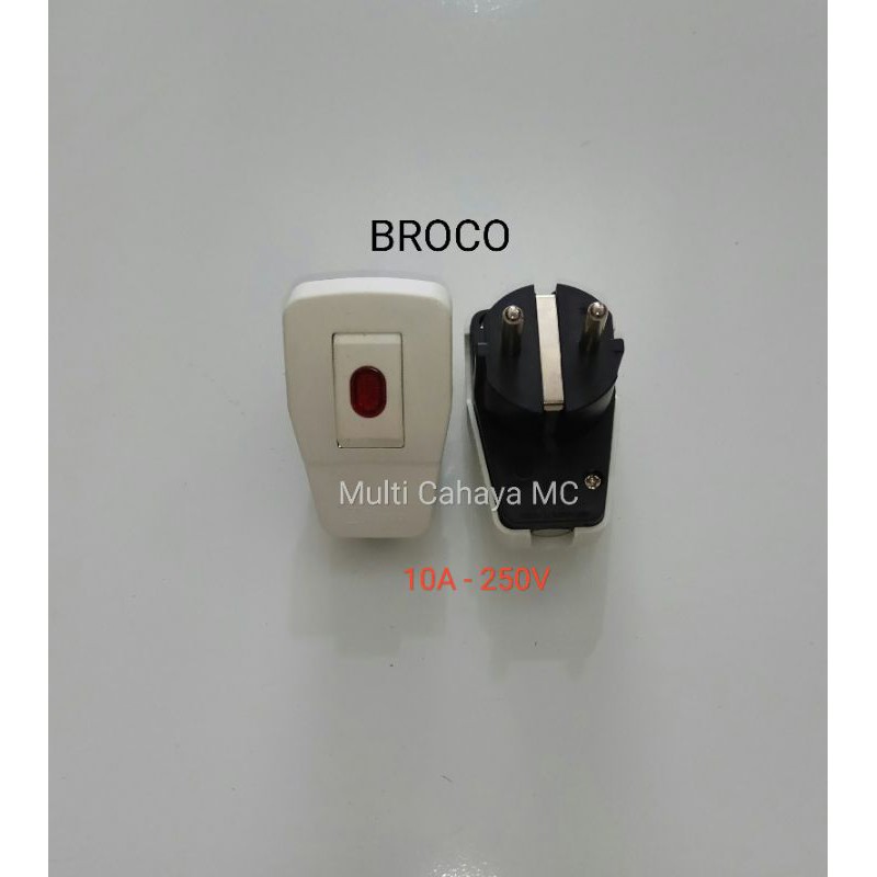 Jual Steker Saklar Lampu Broco / Steker + Saklar On Off + Lampu ...