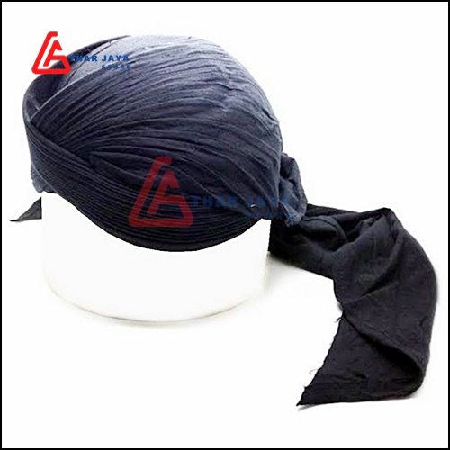 Blangkon Jogja Lipat Sliwir Dewasa Polos Hitam / Blangkon Solo / Blangkon Jawa / Blangkon