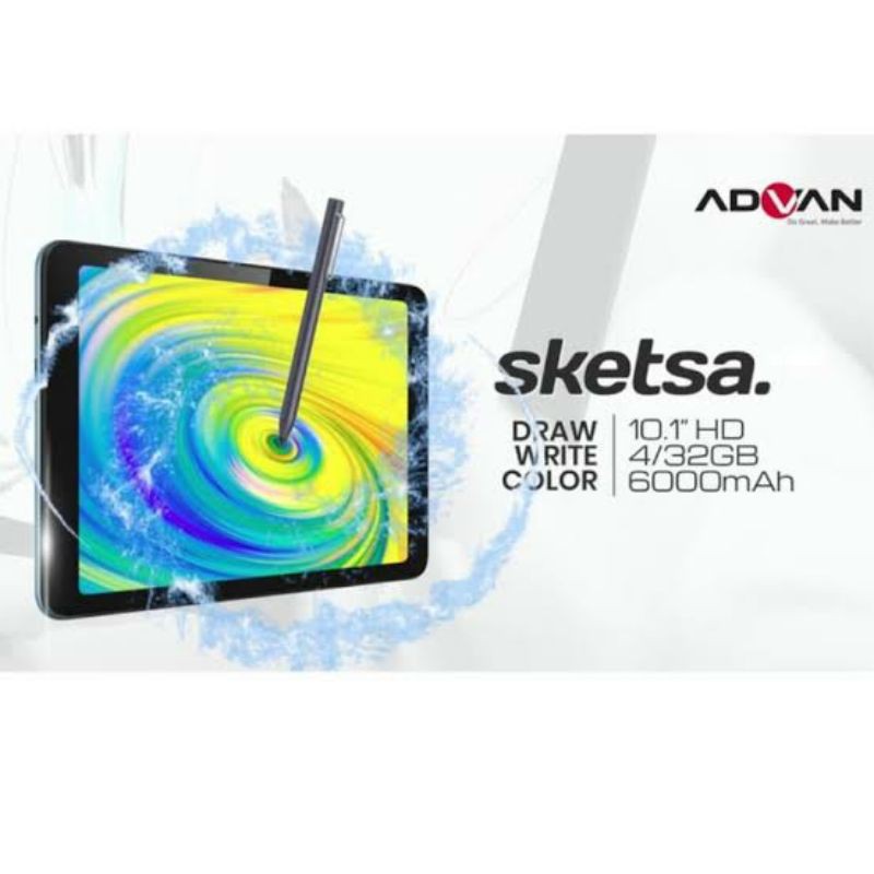 Tablet Advan Sketsa 10 Inch Ram 4-32gb Berjayamitra Grab Gojek