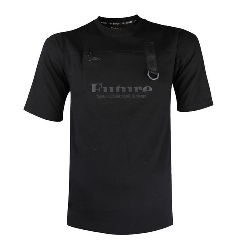 KAOS SPECS / T-SHIRT SPECS RUNTUBOY FUTURIST OVERSIZED TEE (M) - BLACK