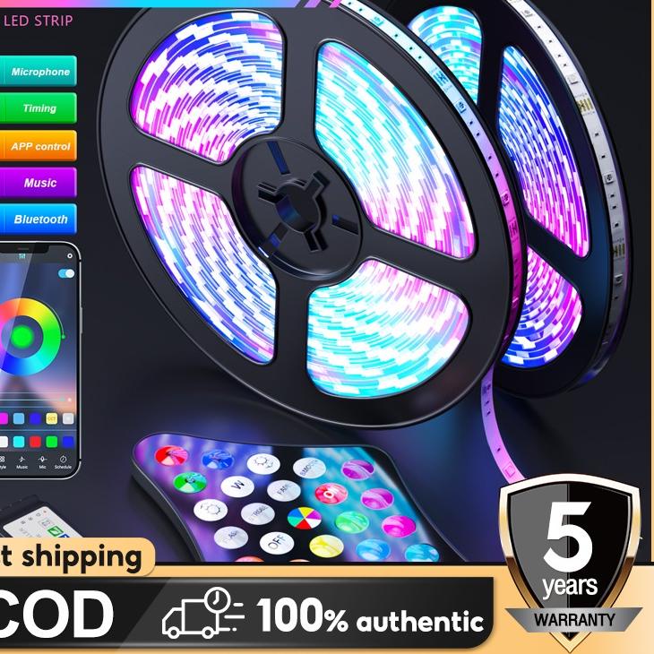 Lagi Tren.. Paket  lampu  LED strip 5050 2835 remote lampu hias warna warni lampu kamar aesthetic La