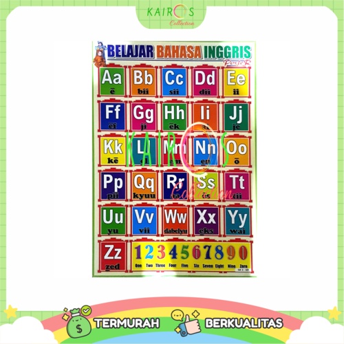 Poster Edukasi Anak Belajar Bahasa Inggris