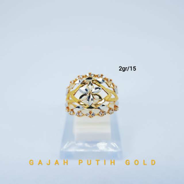 2gr Cincin Model Permata Emas Asli kodeO120151