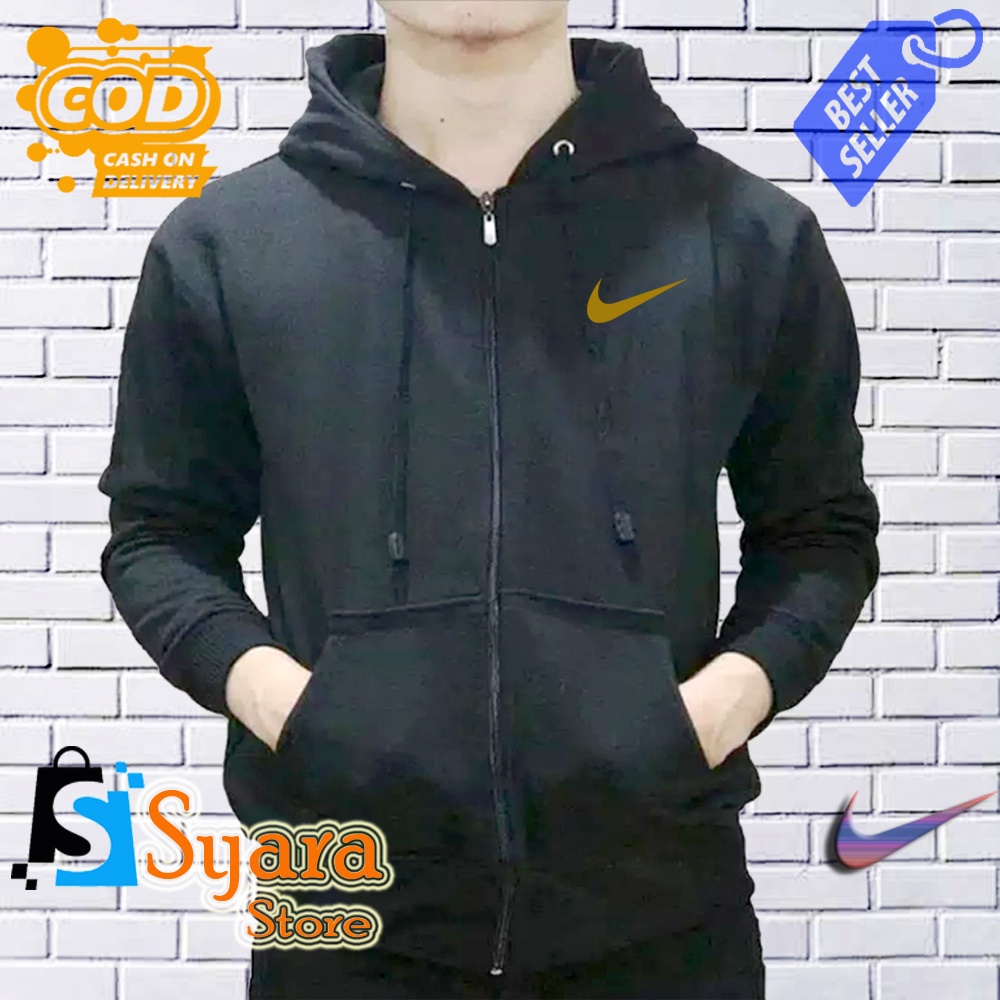 Syara Store / Jaket Resleting Nike_Ceklis Gold / Jaket Distro Sleting / Jaket Resleting / Jaket Dist
