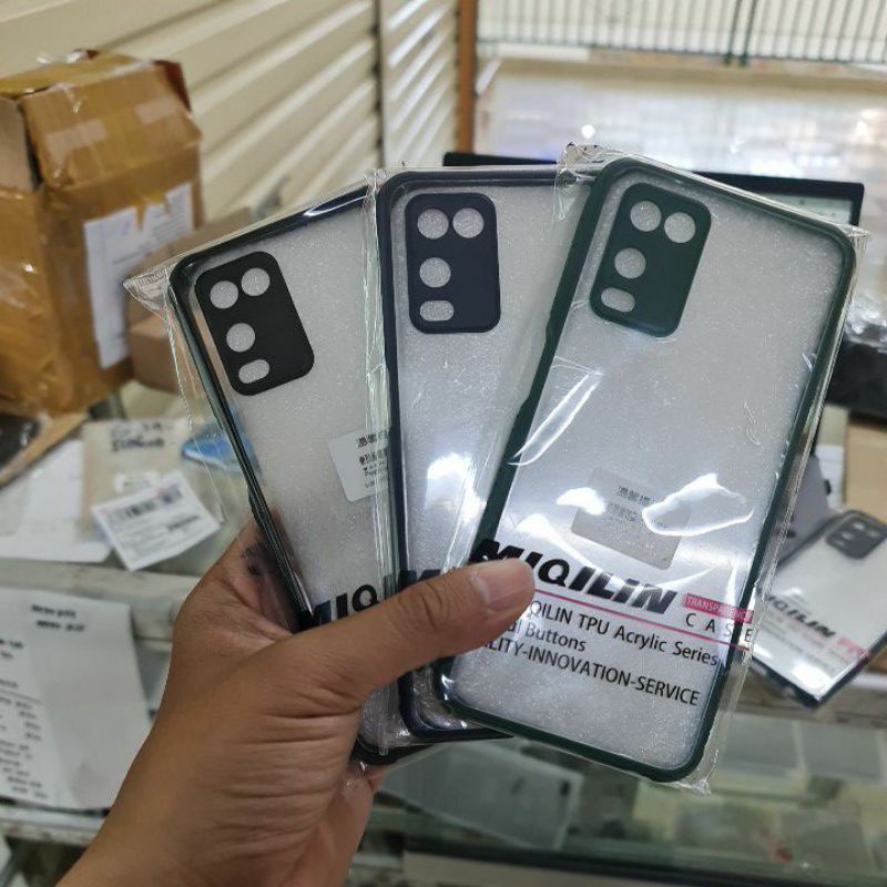 OPPO A31 A54 A52 A92 A53 A33 CASE HARD UME MIQILIN, FUZE CLEAR TRANSPARAN HARDCASE BENING CASING COVER PROTECT CAMERA