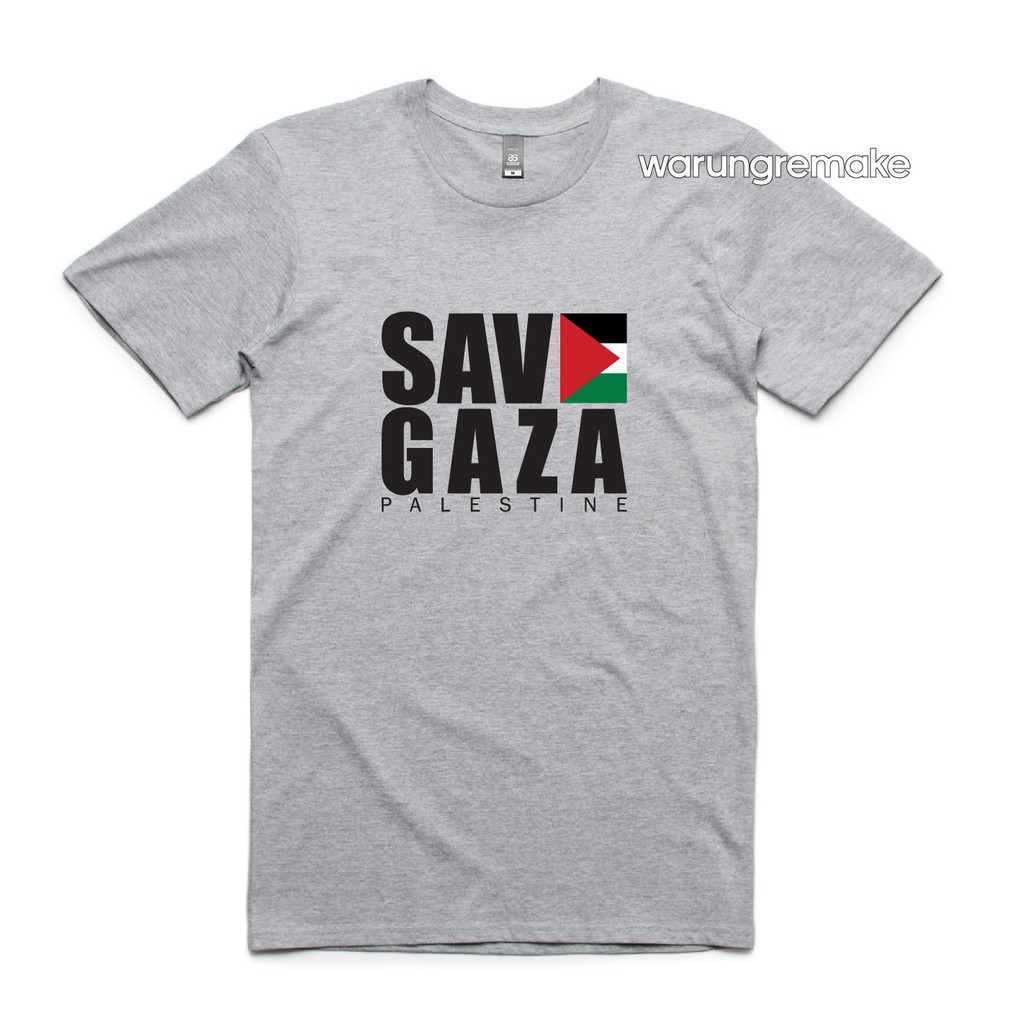 KAOS T-SHIRT SAVE GAZA PALESTINE
