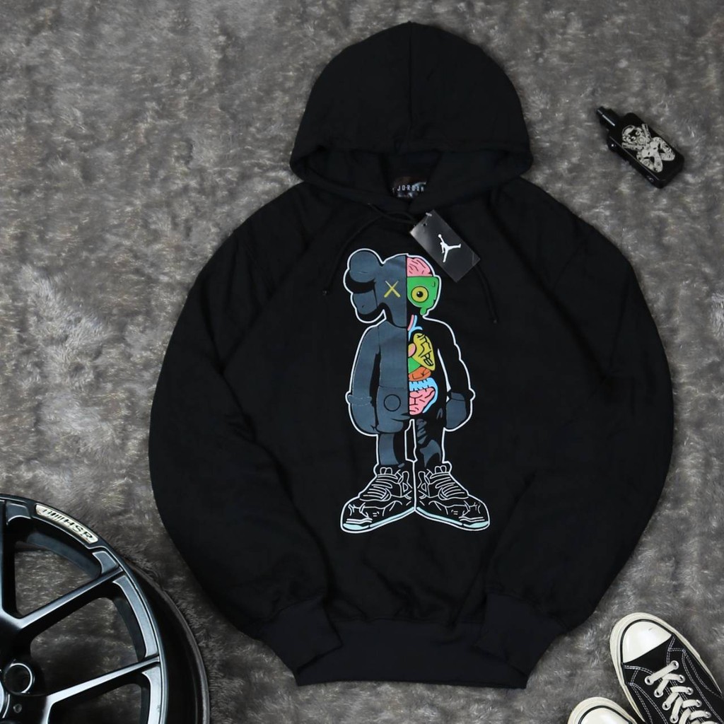 JAKET SWEATER HOODIE BS JORDAN X KAWSS ANATOMI UNISEX PREMIUM QUALITY