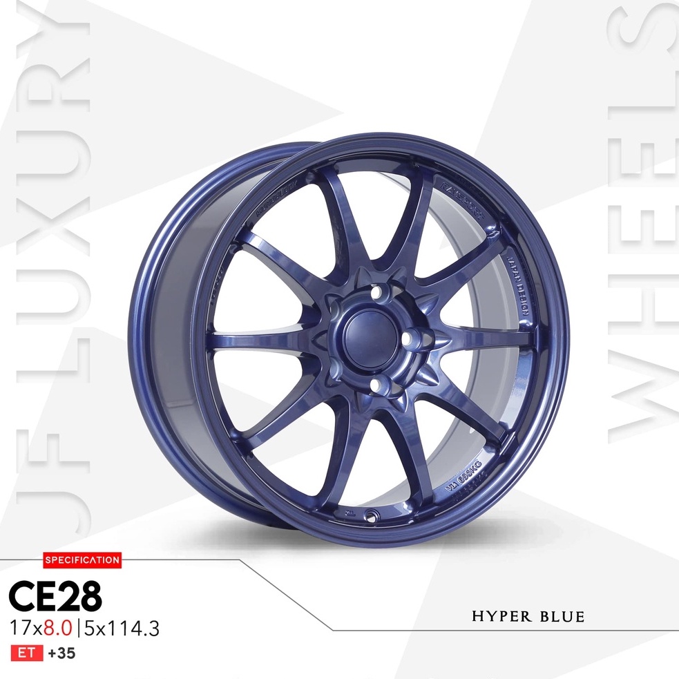 Velg Mobil JF Luxury CE28 Ring 17x8 H 5x114.3 +35 HBlue