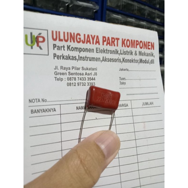 kapasitor Milar 223j 2000v CBB81 223j 2kv