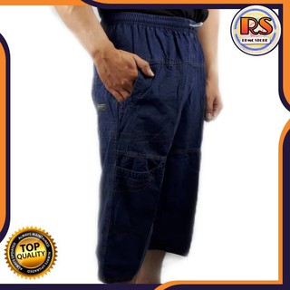 RS24 CELANA  PENDEK  7 8 CARGO  PRIA DENIM SANTAI CELANA  