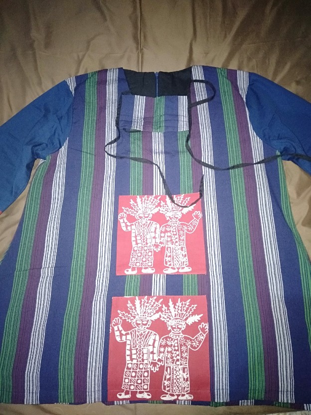 Batik Parisya - Red Batavia B0009, Blouse Batik Wanita Atasan Batik Wanita Lurik