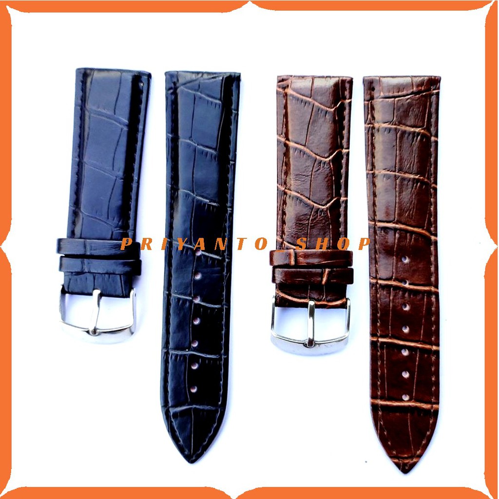 Strap Tali Jam Tangan Kulit Leather Motif 24mm Model Timeking BL1 24MM