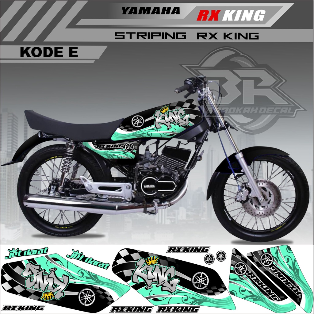 Sticker Rx King Variasi Stiker Lis Striping Rx King Kode E