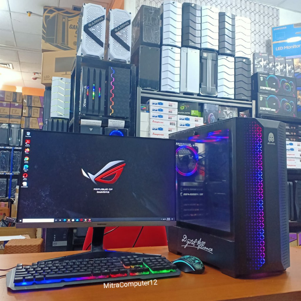 PC GAMING I7 3770 VGA GTX 750TI LED 24 INCH SIAP PAKAI