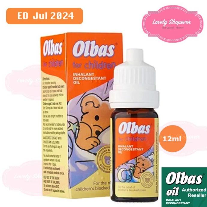 Jual Olbas Oil For Baby And Children Inhalant Decongestant Oil 12 Ml