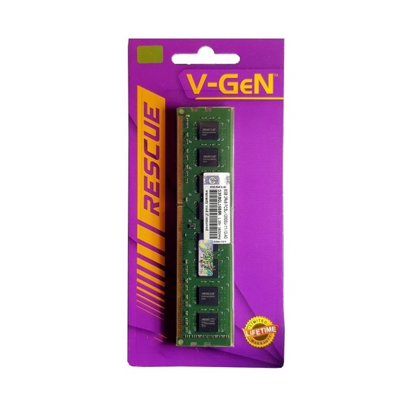 RAM V-GEN DDR3 RESCUE LONGDIMM 8GB 12800L / 1600MHZ MEMORY RAM PC 8 GB GARANSI RESMI
