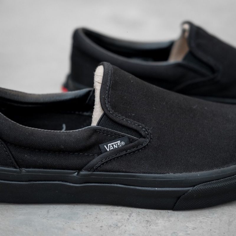 Vans Slip On Full Black Made In China Best Seller Unisex BNIB