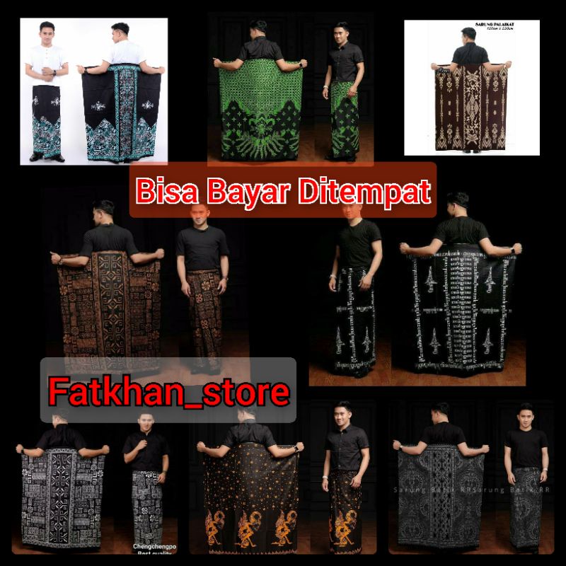 SARUNG BATIK PEKALONGAN  MOTIF GUNUNGAN NU BENOWO KANG SANTRI ETNIK KERIS HONOCOROKO-FATKHAN_STORE91