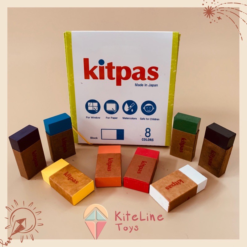 

Kitpas Crayon Original Japan Block 8 Colors Alat Menggambar / Seni Lukis Anak