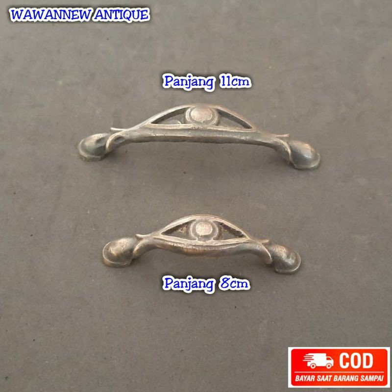 Handle / Tarikan Laci Lemari Jendela Pintu Rumah Kitchen Set Kuningan  11cm