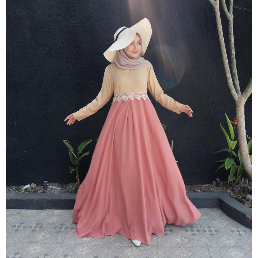 DRESS KEKINIAN - QUEENI DRESS - DRESS MUSLIM