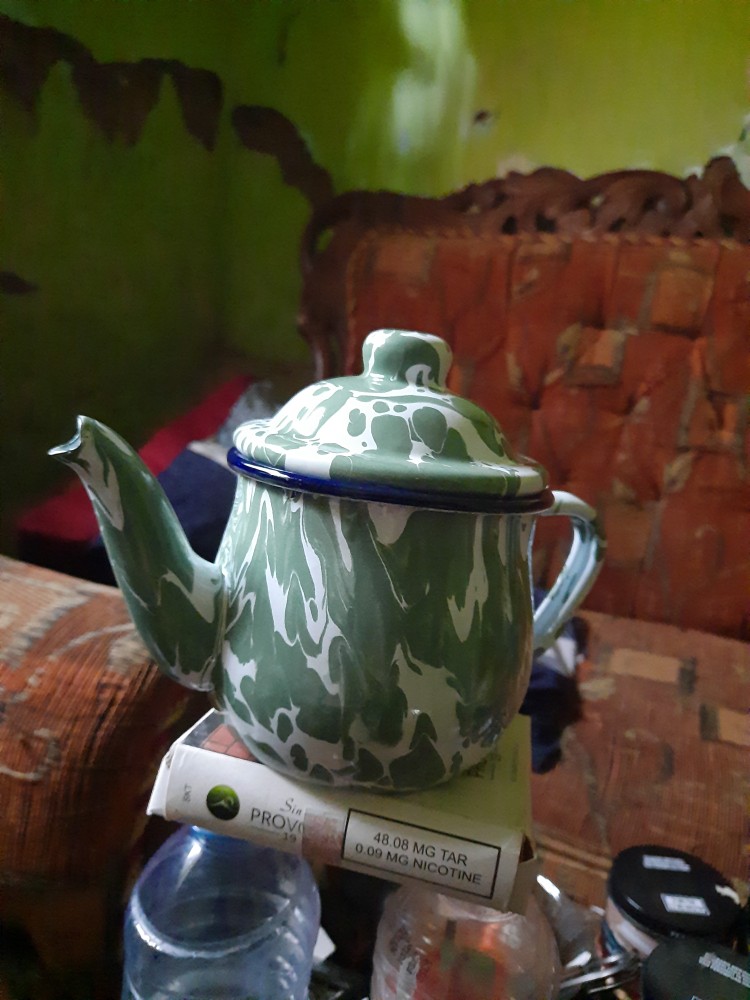 Teko Ekonomi Blirik Hijau 12cm (sekilo Muat 4)