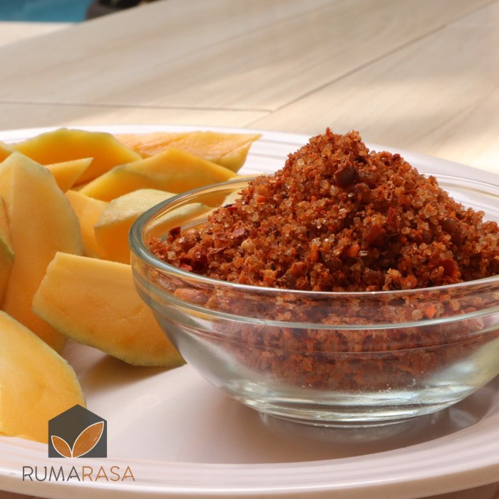 

sambal-aneka- bumbu rujak bangkok premium / sambal rujak bangkok murah 125 gram - pedas, manis