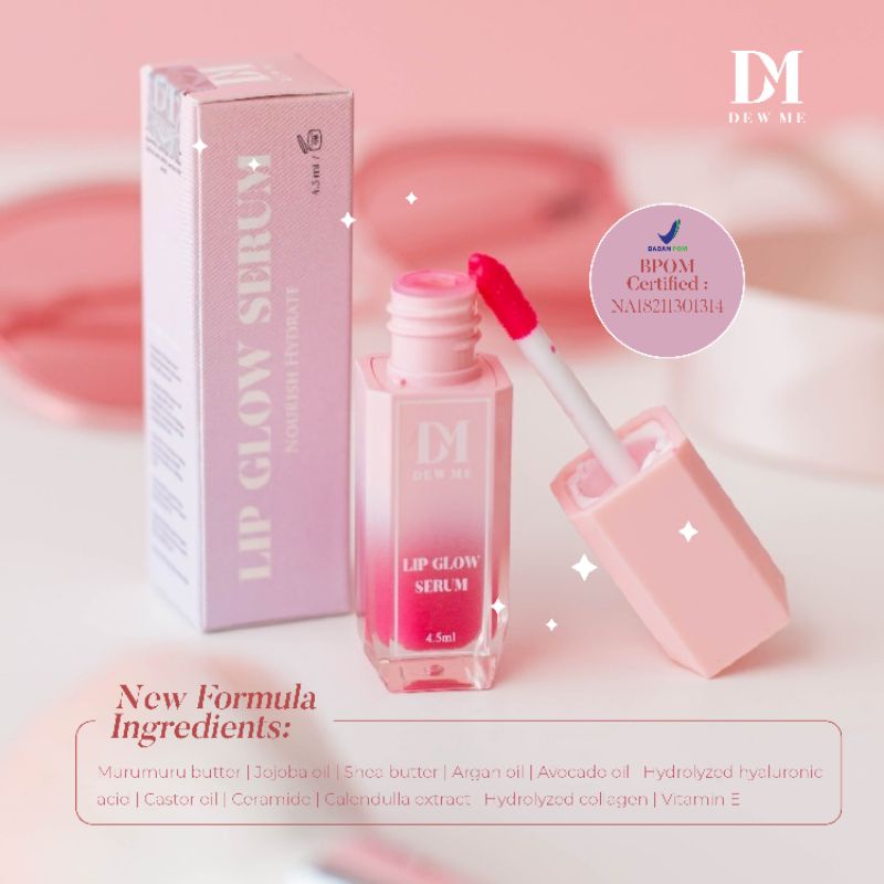 READY‼️ DEW ME LIP GLOW SERUM, DEW ME LIPGLOW PEELING ORIGINAL