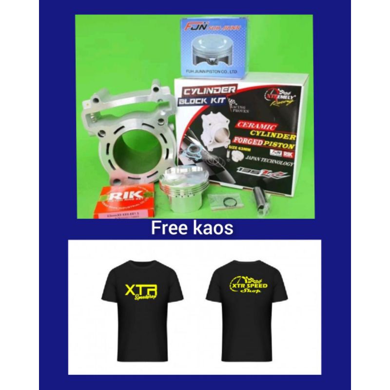 BLOK BORE UP MXKING JUPITER MX NEW OLD VIXION NVA NVL OLD R15V2 V1 XABRE MX KING 63 mm CERAMIC  XTR