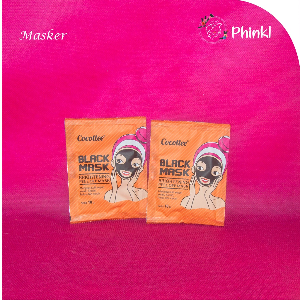 `ღ´ PHINKL `ღ´ Masker Cocotte Black brightening peel off untuk angkat komedo white black head membandel