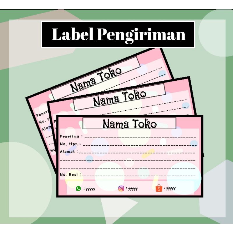 

Label Pengiriman Olshop Termurah (eceran/pcs)