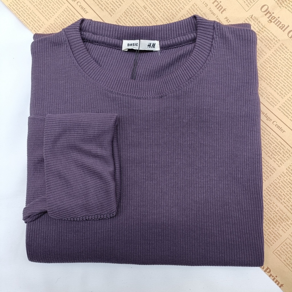 PART II Kaos Rib Premium / Kaos Grosir / Kaos Rib Premium Tebal / Kaos Lengan Panjang Termurah-Taro