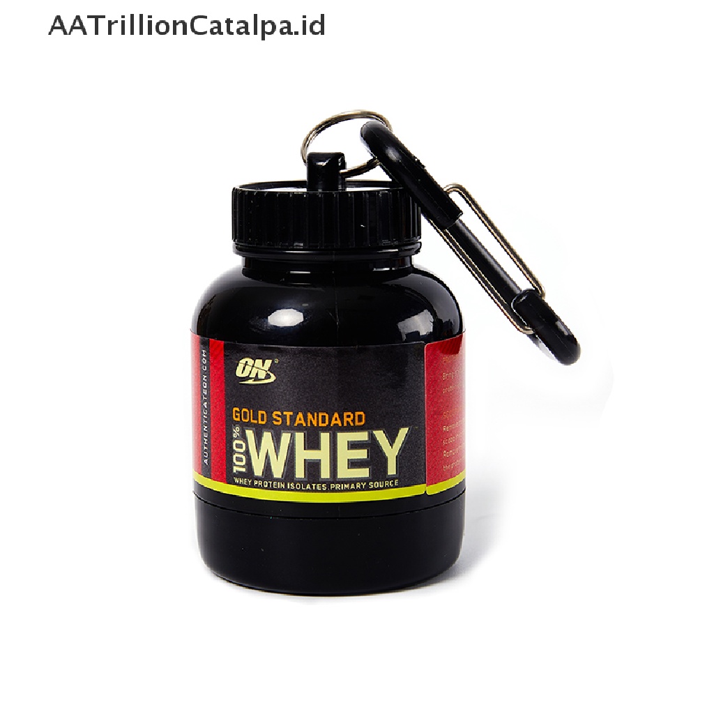 Aatrillioncatalpa Botol Kontainer Bubuk Protein Mini Portable 100ML Untuk Olahraga Outdoor