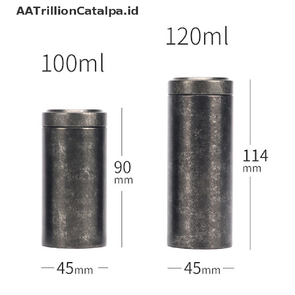 (AATrillionCatalpa) Kontainer Kedap Udara Anti Bau Bahan Timah Untuk Herbal