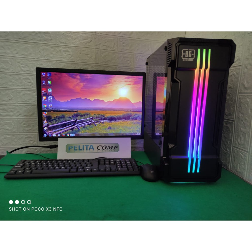 PC RAKITAN GAMING AMD RYZEN 5 3400G/8 GB DDR4/LED 22in