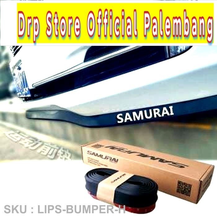 Lips Bumper Samurai 2D / Hitam List Body Rubber Skirt Universal