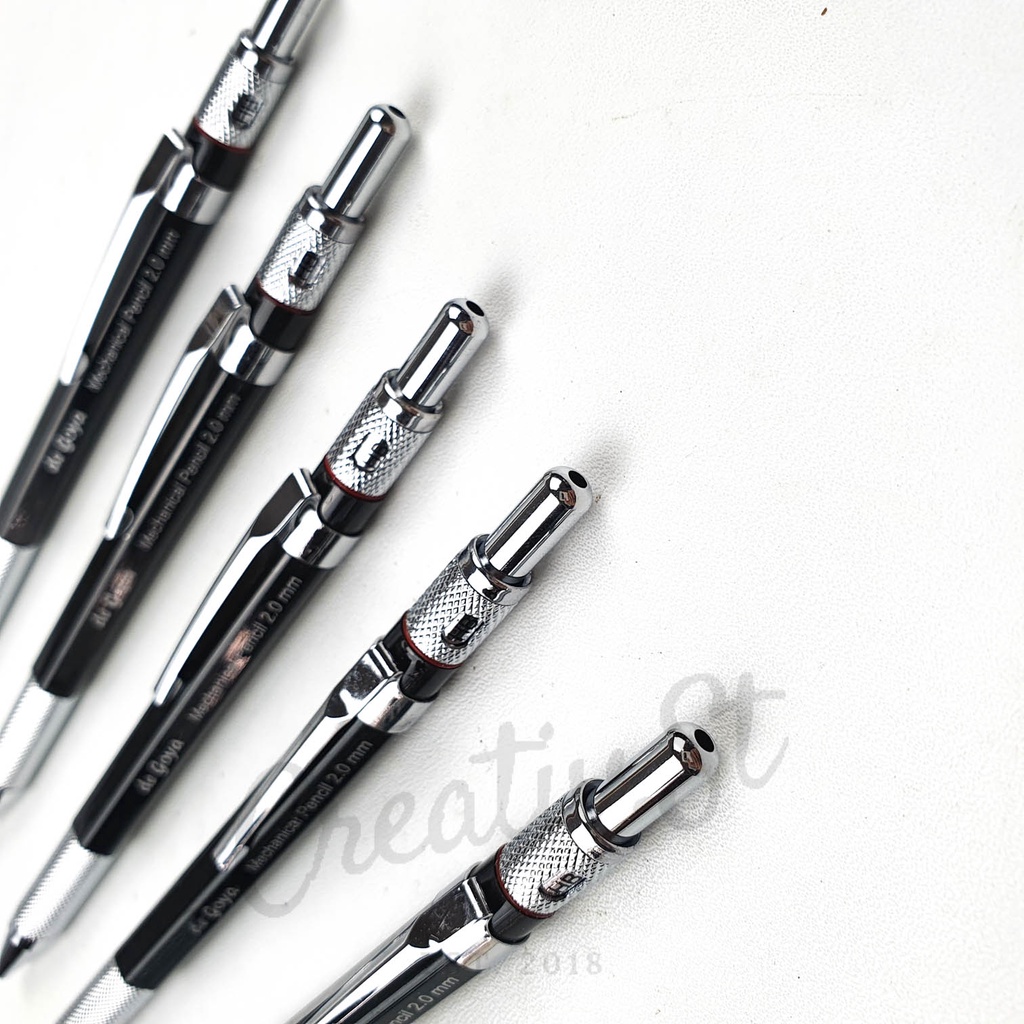 

H7Y De Goya Pensil Mekanik Metal Besi Mechanical Pencil 2.0 Mm 2.0Mm