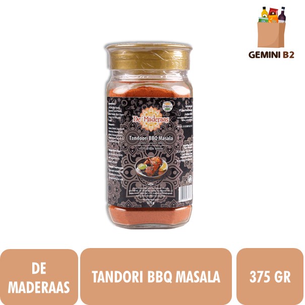 

De Maderaas BBQ Tandoori Masala / Bumbu Tandoori 375GR