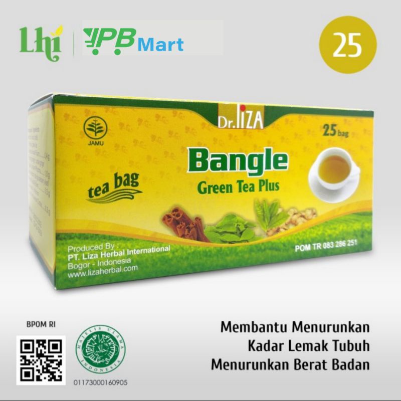 

Green Tea BANGLE Teh Hijau Plus Bangle Untuk Pelangsing dan Mengurangi Kadar Lemak LHI