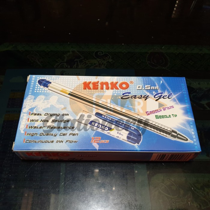 

Murah Pen Easygel Kenko 0.5 Biru 1Pak Isi 12Pc Gilaa!!!