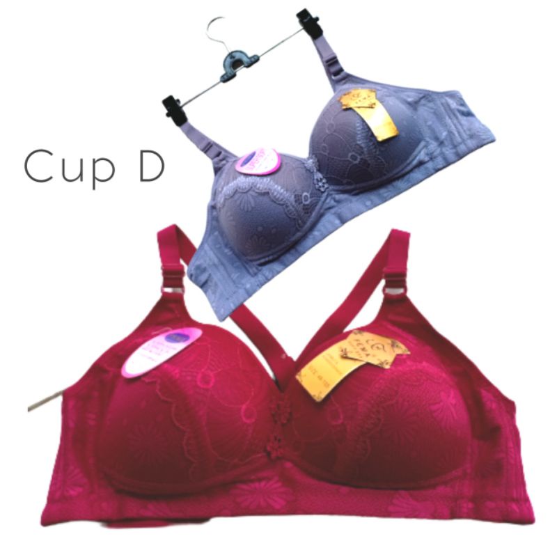 BRA JUMBO FEMA RENDA BATIK CUP D KAIT 3 BUSA MANTUL TALI TIDAK BISA DI LEPAS SIZE 38/46.